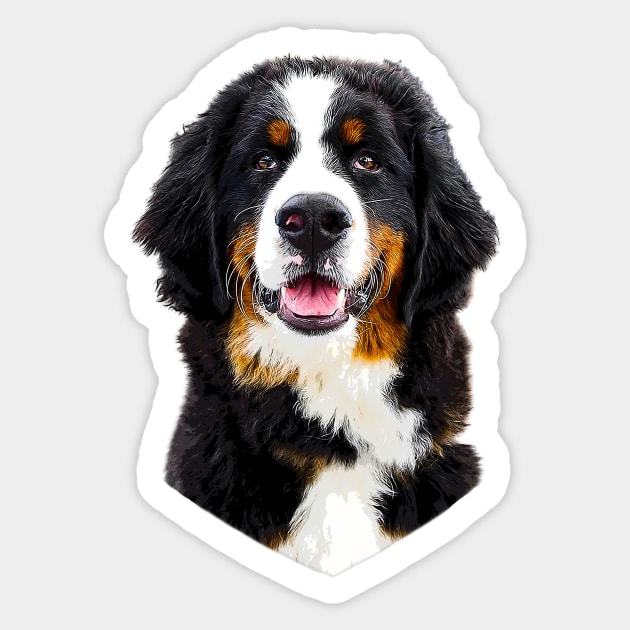 Bernese Mountain Dog Cute Puppy Sticker by Elarex